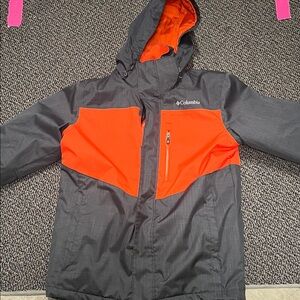 Columbia Men’s Cold Weather Jacket in Black and Orange